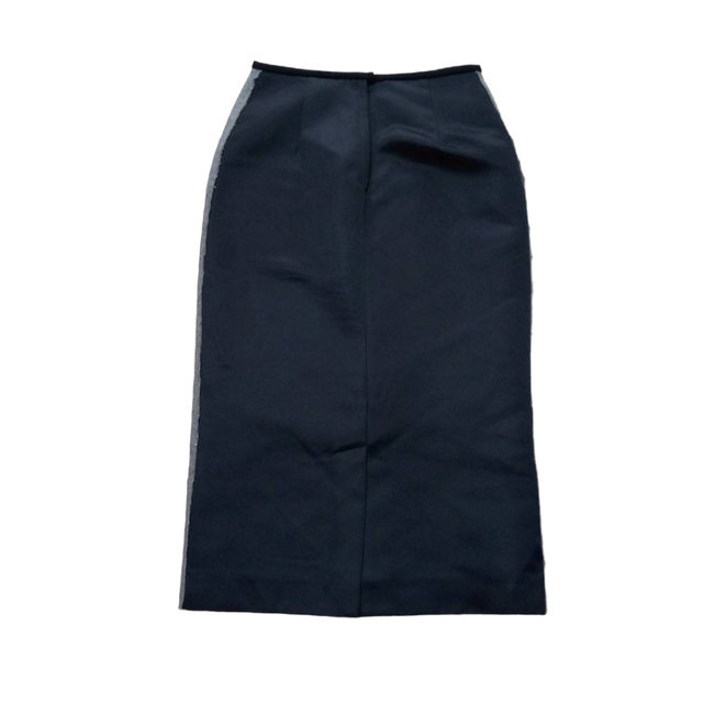 FRAMeWORK(フレームワーク)のフレームワークス テルエバンテイーヌ イタリア製 スカート 毛混 グレー×黒 レディースのスカート(ひざ丈スカート)の商品写真