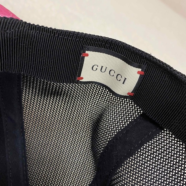 GUCCI▽シェリーロゴ ピンクキャップ GUCCI▽シェリーロゴ ピンクキャップ