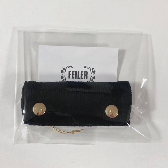 FEILER◆ハンドルカバー◆ブラック◆新品◆タグ付き