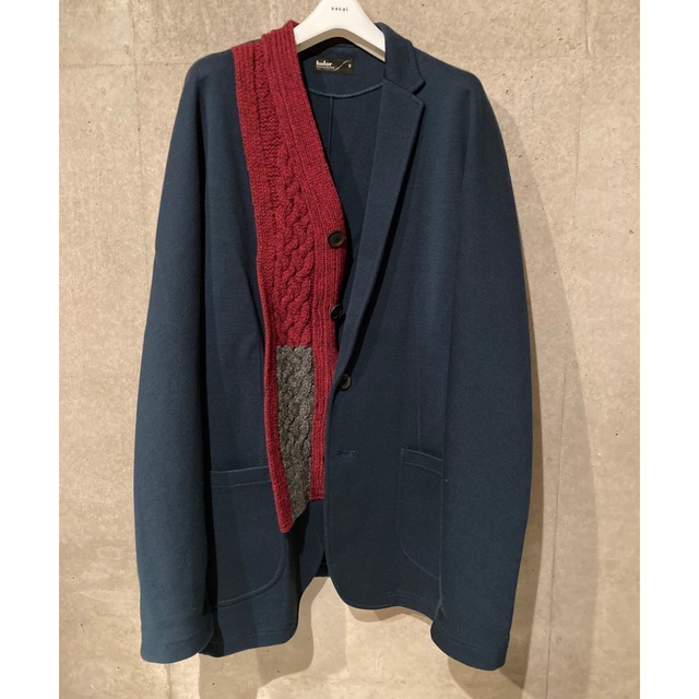 kolor 21AW ニットドッキングジャケット サイズ2 kolor 21AW ニットドッキングジャケット サイズ2