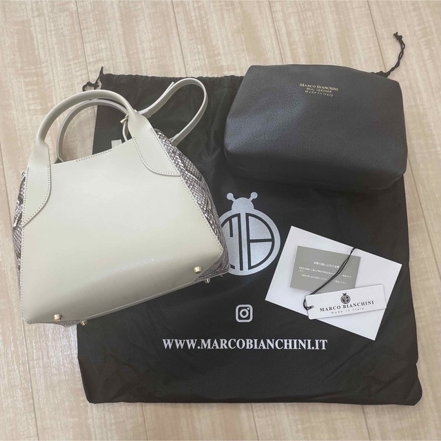 MARCO BIANCHINI(マルコビアンチーニ)のMARCO BIANCHINI ショルダー・ハンドバッグ&インナービッグポーチ レディースのバッグ(ショルダーバッグ)の商品写真