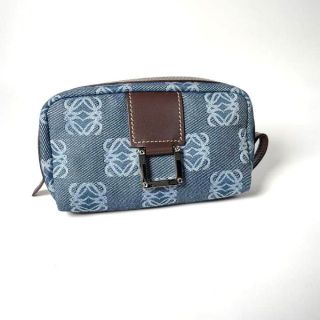 LOEWE - 未使用 ロエベ LOEWE ポーチ アナグラム デニム×レザーの通販 LOEWE - 未使用 ロエベ LOEWE ポーチ アナグラム デニム×レザーの通販