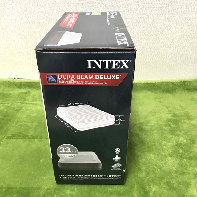 INTEX  エアーベッド ダブルサイズ（新品・未使用・送料込み） インテリア/住まい/日用品のベッド/マットレス(簡易ベッド/折りたたみベッド)の商品写真