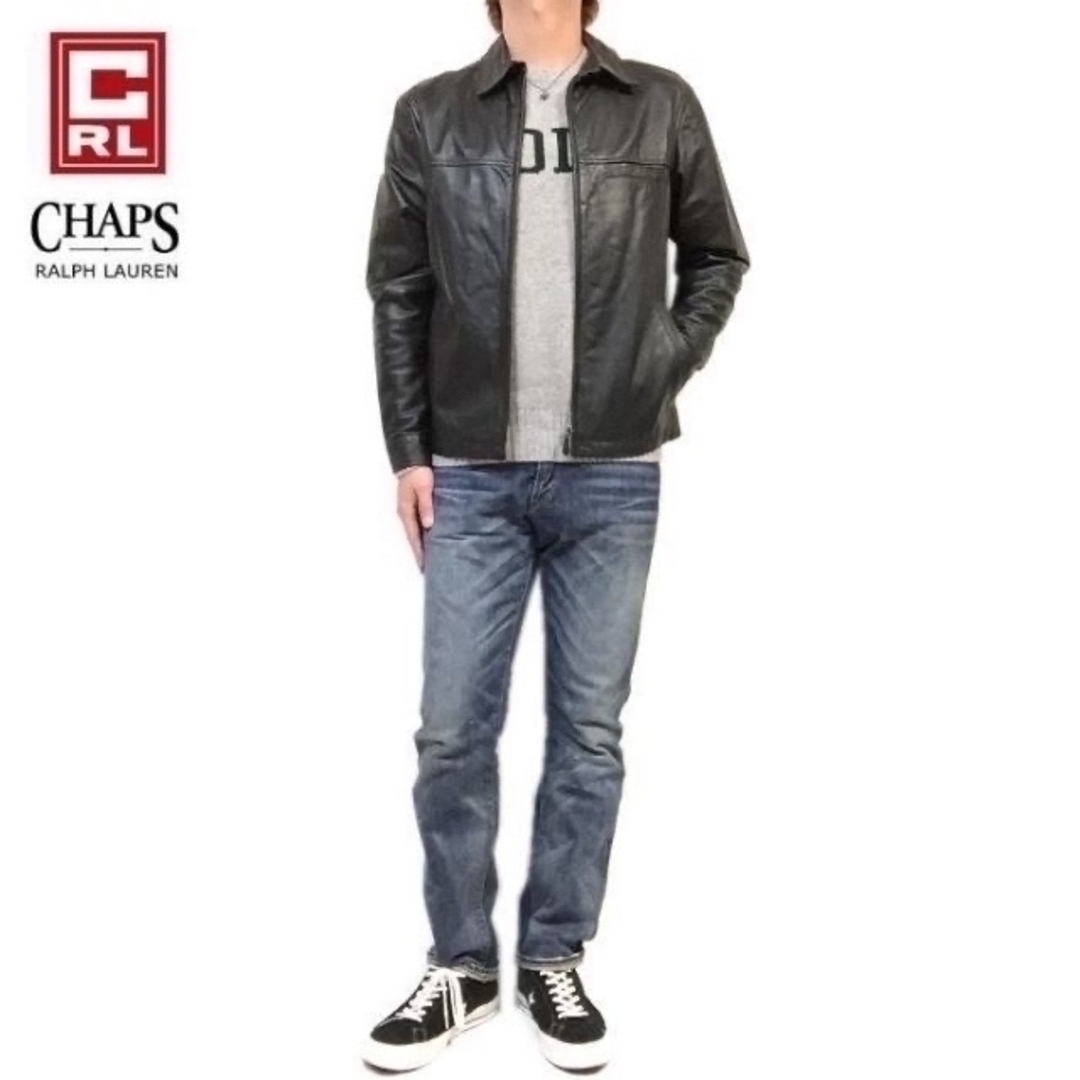 CHAPS(チャップス)の新品デッド 正規 本革 チャップス ラルフローレン ピッグレザー ジャケット メンズのジャケット/アウター(レザージャケット)の商品写真