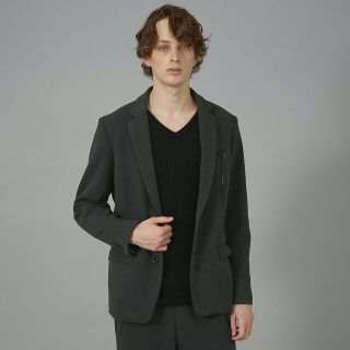 ゴーサンゴーイチプールオム(5351 POUR LES HOMMES)の【チャコールグレー】【セットアップ対応】ハイパーストレッチWフェイスジャケット(その他)