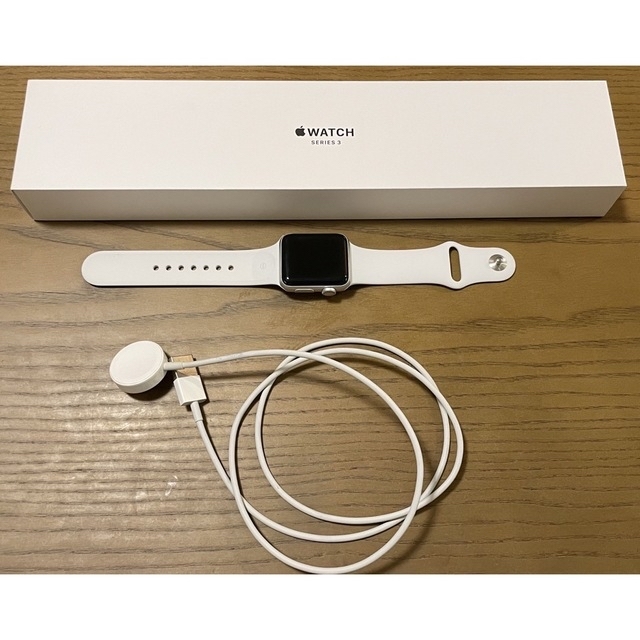 Apple Watch - Apple watch series3 38mm シルバー GPSモデルの通販 by
