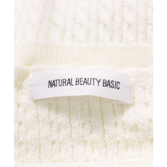 NATURAL BEAUTY BASIC(ナチュラルビューティーベーシック)のNATURAL BEAUTY BASIC ニット・セーター S アイボリー系 【古着】【中古】 レディースのトップス(ニット/セーター)の商品写真