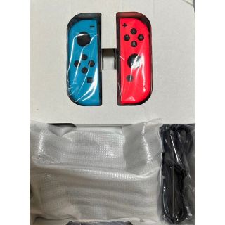 ニンテンドースイッチ(Nintendo Switch)のジョイコン　ネオンレッド、ネオンブルー ストラップ、グリップセット (その他)