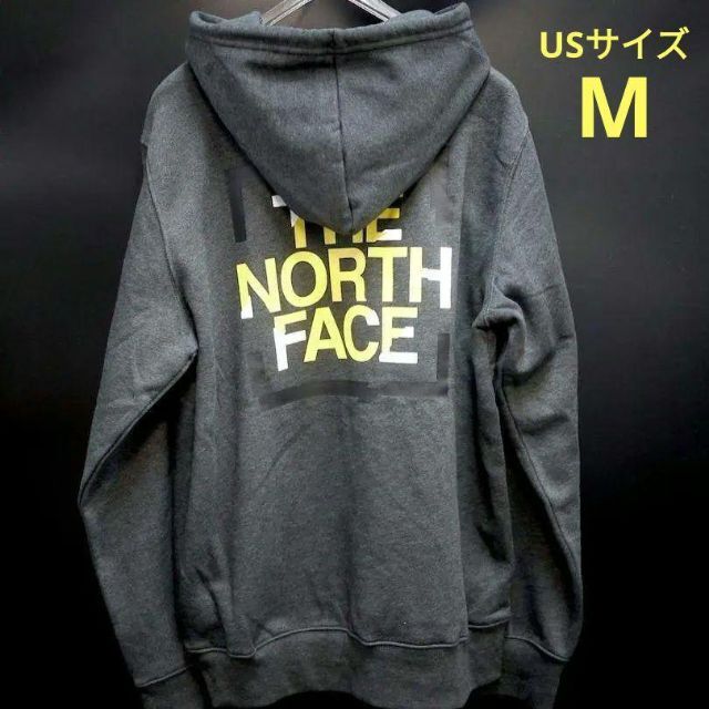 [NORTH FACE] 日本未発売 フーディ ボックスロゴ ダークグレー M