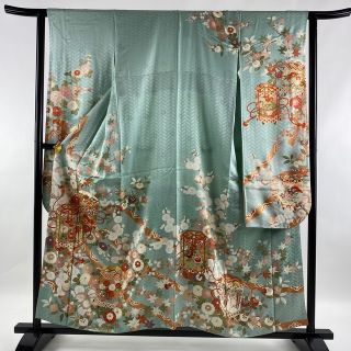 振袖 美品 逸品 身丈157cm 裄丈62.5cm 正絹 【中古】(着物)