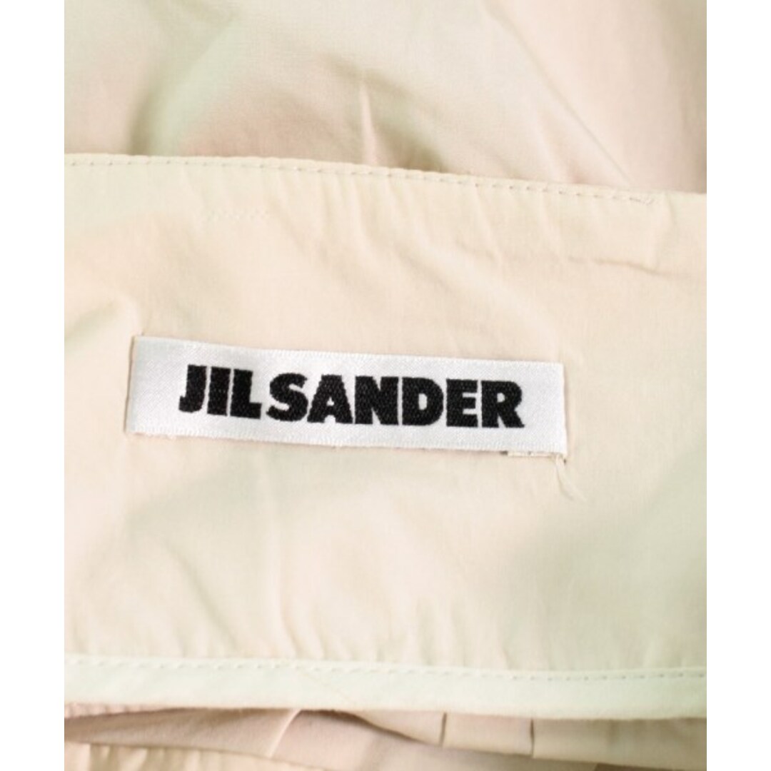 Jil Sander(ジルサンダー)のJIL SANDER ひざ丈スカート 32(XXS位) ベージュx白(総柄) 【古着】【中古】 レディースのスカート(ひざ丈スカート)の商品写真