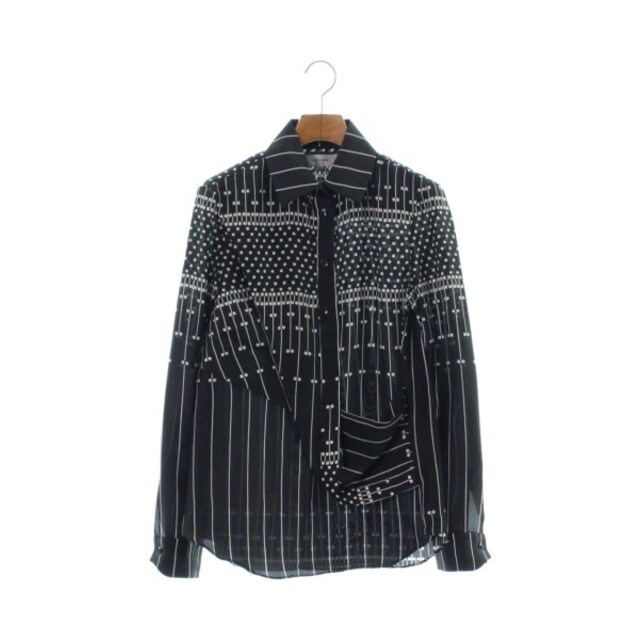 CARVEN - CARVEN カルバン カジュアルシャツ 34(XXS位) 黒x白(総柄) 【古着】【中古】の通販 by RAGTAG