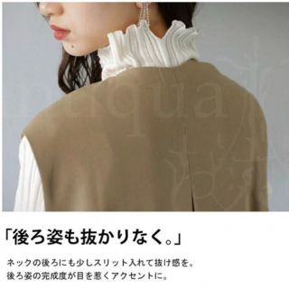 アンティカ(antiqua)の本日限定☆彡 antiqua 🌺 ハイネック　リプニット　変形ハイネック(カットソー(長袖/七分))