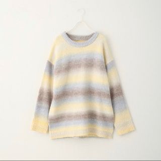 ナイスクラップ(NICE CLAUP)の【美品】グラデーションニットプルオーバー NICE CLAUP(ニット/セーター)