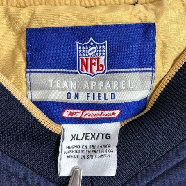 Reebok リーボック×NFL チーム刺繍ロゴ　ナイロンプルオーバー　XL