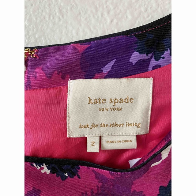 kate spade new york(ケイトスペードニューヨーク)のKate spade New Yorkケイトスペードニューヨーク 美品花柄ワンピ レディースのワンピース(ひざ丈ワンピース)の商品写真