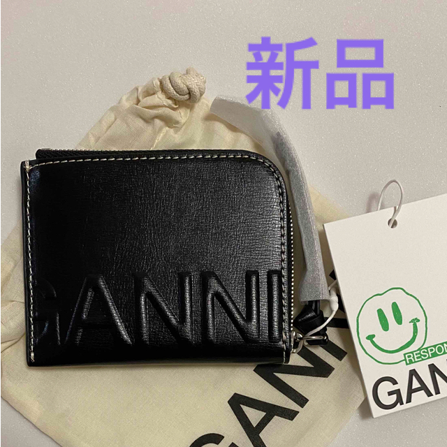 新品 ガニー GANNI ミニウォレット カード入れ - 財布