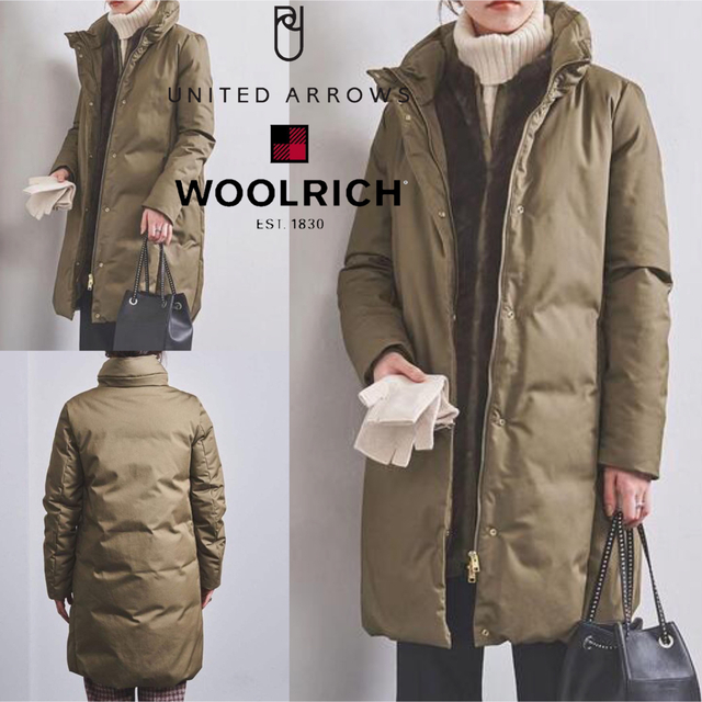 WOOLRICH(ウールリッチ)のWOOLRICH × UA 別注 20AW COCOON ダウンコート M レディースのジャケット/アウター(ダウンコート)の商品写真