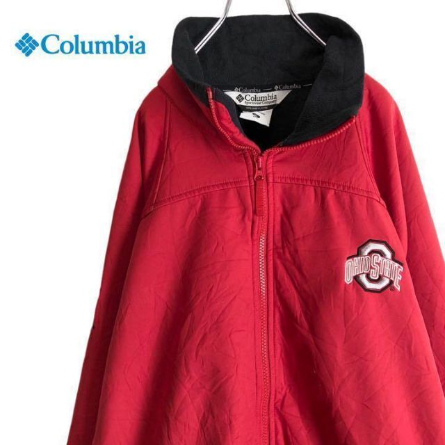 Columbia コロンビア　カレッジ刺繍ロゴ　ジップジャケット