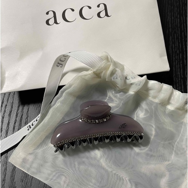 新品未使用　acca ヘアクリップ　製品証明書付き