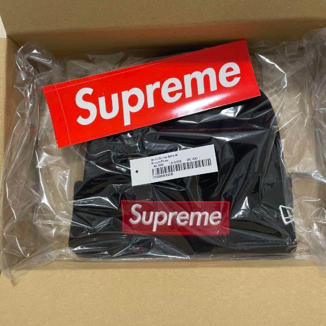 Supreme(シュプリーム)のSupreme New Era  Box Logo Beanie 黒 メンズの帽子(ニット帽/ビーニー)の商品写真