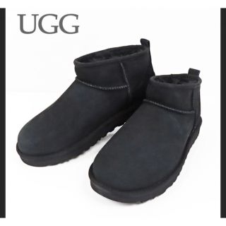 アグ(UGG)のアグ ブーツ ugg ミニ CLASSIC ULTRA MINI  ブラック　8(ブーツ)