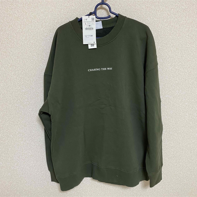 新品・未使用　ZARA ザラ　スウェット　カーキ　Ｌサイズ