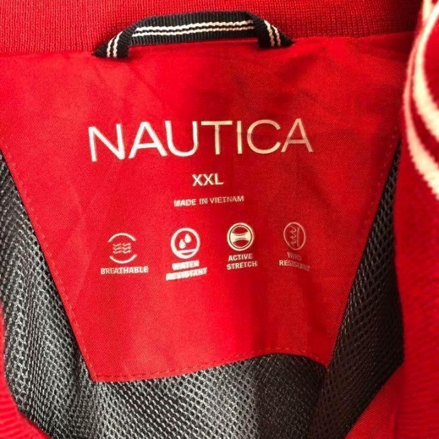 90s NAUTICA ノーティカ　ワンポイント刺繍ロゴ　ジップジャケット