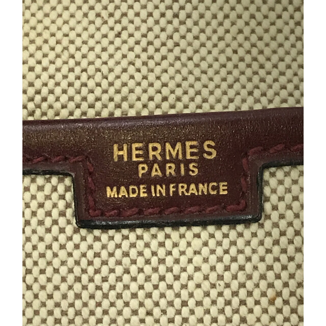 宅送] Hermes - エルメス HERMES クラッチバッグ キャンバス ○H刻印