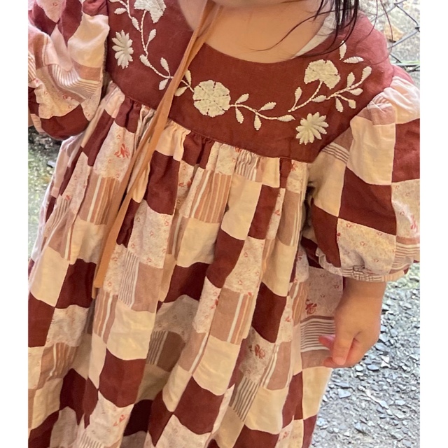 Misha & Puff - Apolina Kids ワンピース 3-5Y パッチワーク②の通販