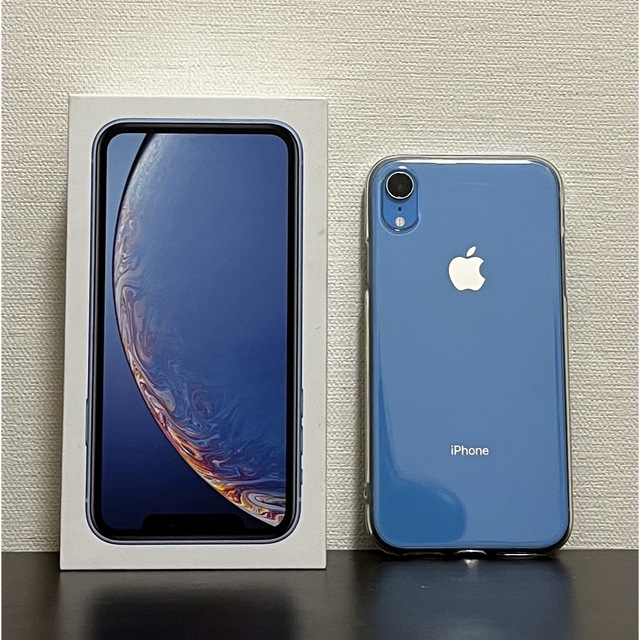 【品】SIMフリー iPhone XRブルー 64GB(箱/付属品なし)