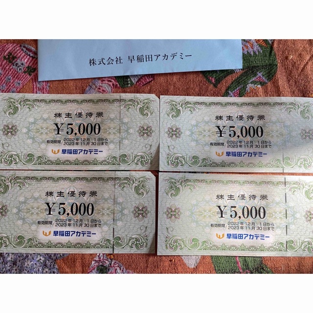 早稲田アカデミー 20,000円相当 【超歓迎】 8533円引き rcc.ae-日本