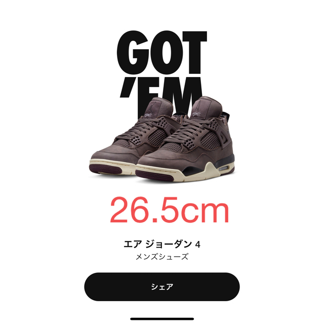 NIKE エアジョーダン4 アママニエール