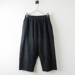 エヴァムエヴァ(evam eva)の2018SS evam eva エヴァムエヴァ raising linen easy pants/チャコールグレー リネン イージーパンツ【2400013118422】(カジュアルパンツ)