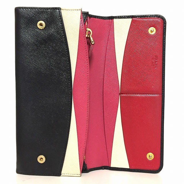 PRADA(プラダ) 長財布 - 黒 レザー PRADA(プラダ) 長財布 - 黒 レザー