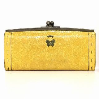 アナスイ(ANNA SUI)のアナスイ 長財布 - イエロー レザー(財布)