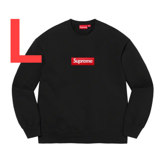 BlackサイズSupreme Box Logo Crewneck