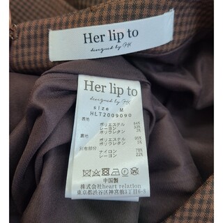 Her lip to - 美品 her lip to レーススリーブワンピースの通販 by