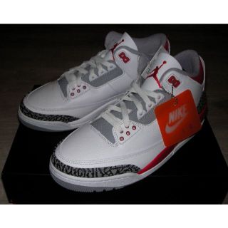 ナイキ(NIKE)の28cm AIR JORDAN 3 RETRO FIRE RED エアジョーダン(スニーカー)