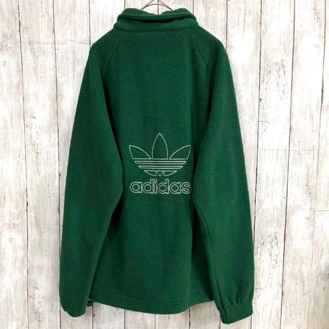 adidas - ADIDASアディダス ハーフジップ前後刺繍ロゴフリース adidas - ADIDASアディダス ハーフジップ前後刺繍ロゴフリース