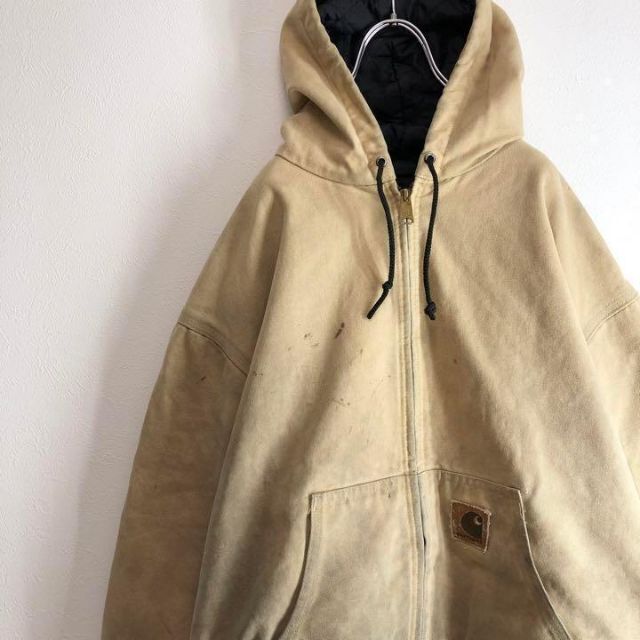 90s carhartt カーハート ダックジャケット Lサイズ キャメル - ブルゾン