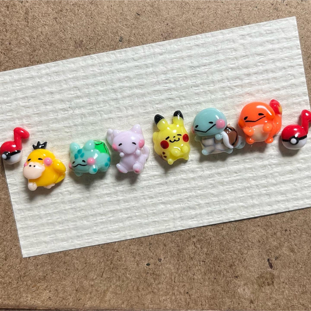 ポケモン(ポケモン)の3dネイルパーツ　追加オーダー　【ゆるかわポケモン　フシギタネ】 コスメ/美容のネイル(デコパーツ)の商品写真