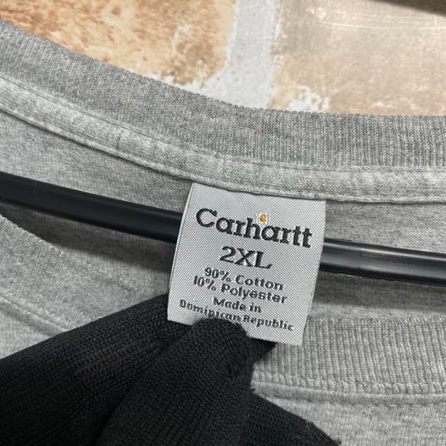 carhartt(カーハート)の美品✨カーハート　Carhartt 長袖Tシャツ　グレー　2XL メンズ メンズのトップス(Tシャツ/カットソー(半袖/袖なし))の商品写真