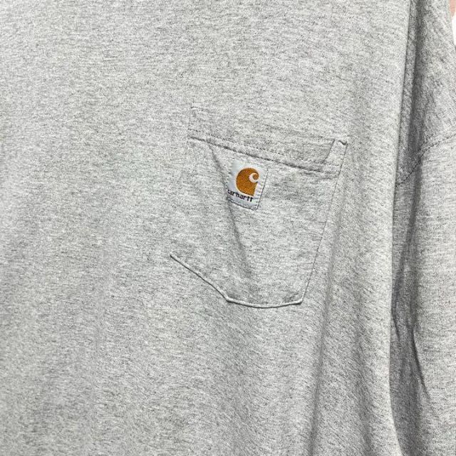 carhartt(カーハート)の美品✨カーハート　Carhartt 長袖Tシャツ　グレー　2XL メンズ メンズのトップス(Tシャツ/カットソー(半袖/袖なし))の商品写真