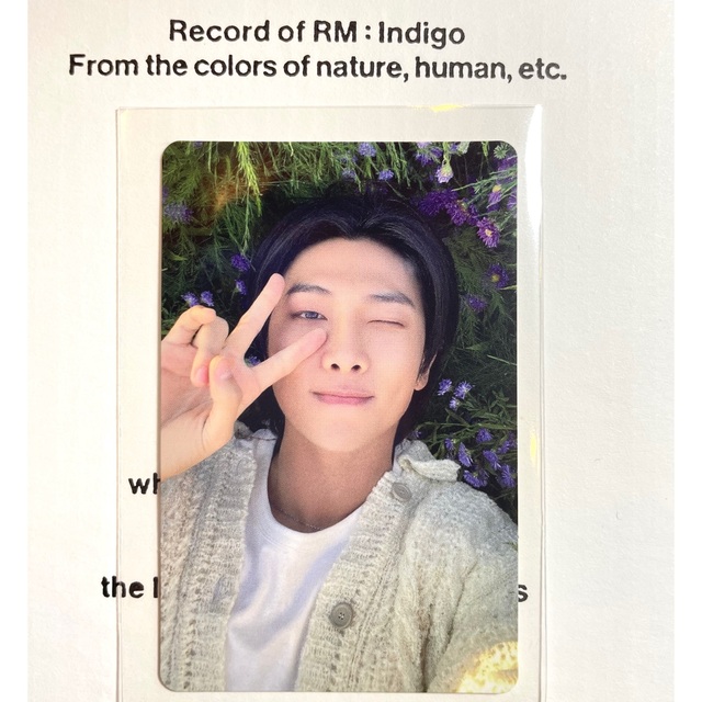 公式　BTS indigo RM ナムジュン　トレカ インディゴ