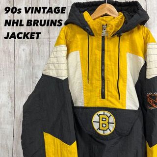 90sヴィンテージ古着NHL×STARTER ブルーインズ　中綿ジャケットXL.