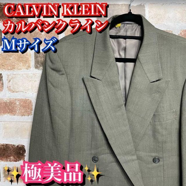 Calvin Klein(カルバンクライン)の希少✨90s カルバンクライン　ダブルジャケット　菅田将暉　Mサイズ メンズのジャケット/アウター(テーラードジャケット)の商品写真