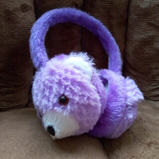 紫色の熊さんイヤーマフ(イヤーマフ)