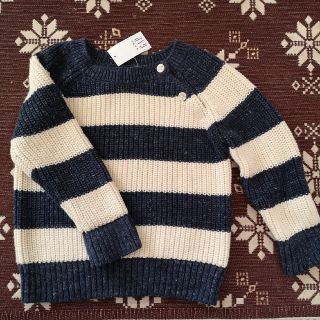 ベビーギャップ(babyGAP)のbaby GAP 90cm 18-24ヵ月 ボーダー ニット セーター(ニット)