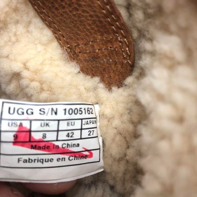 UGG(アグ)のUGGアグ　ムートンブーツ　ブラウン　スエード　レザー　27cm メンズの靴/シューズ(ブーツ)の商品写真